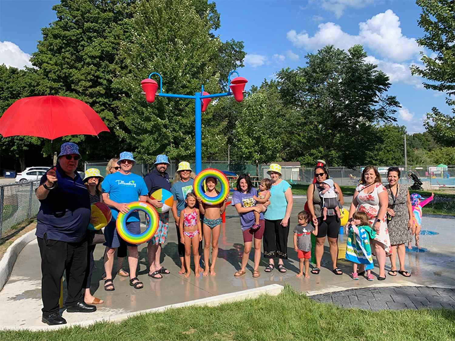 Grand Opening of Memorial Park Splash Pad in Tillsonburg